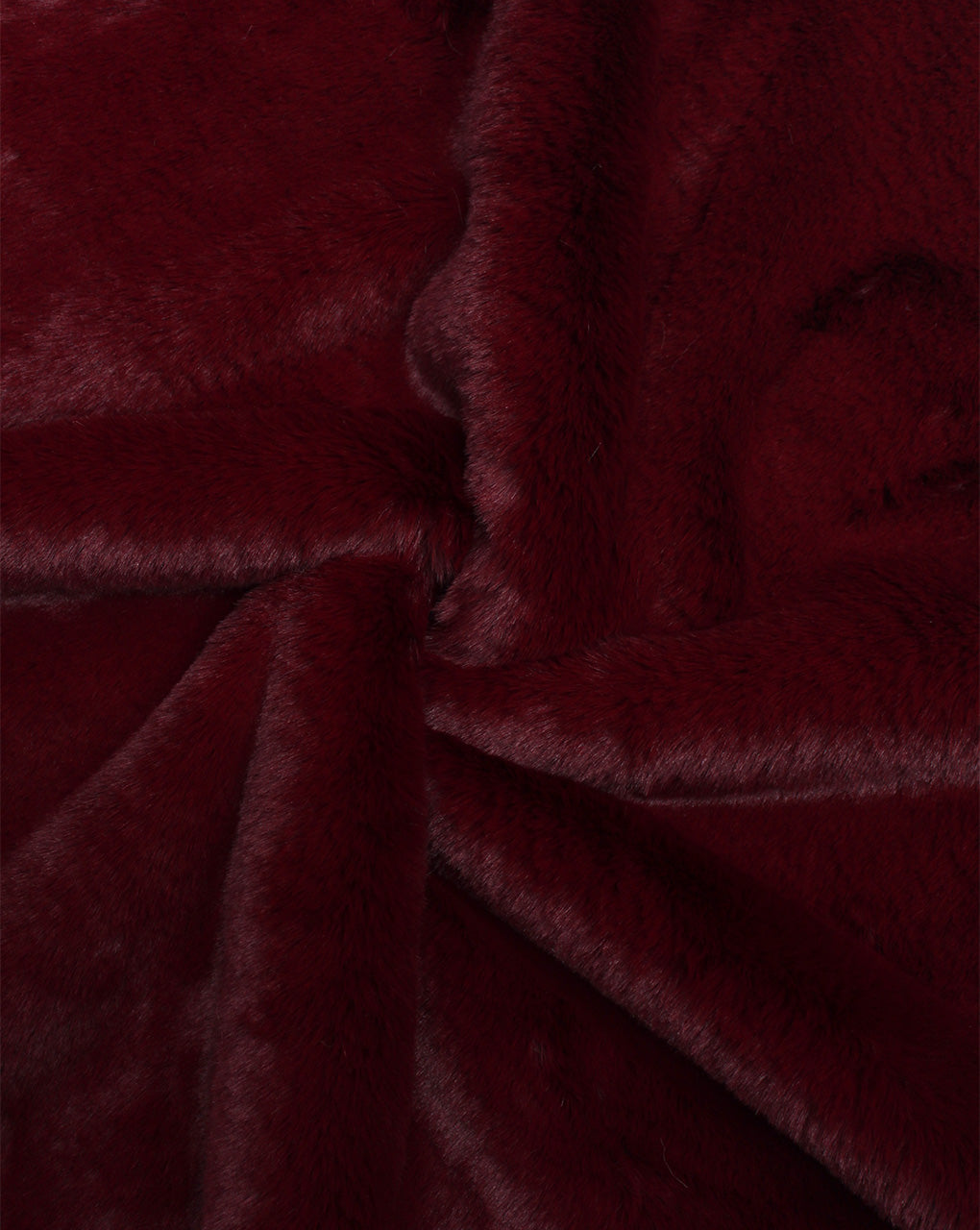 BURGUNDY ARTIFICIAL FUR FABRIC (WIDTH-58 INCHES)