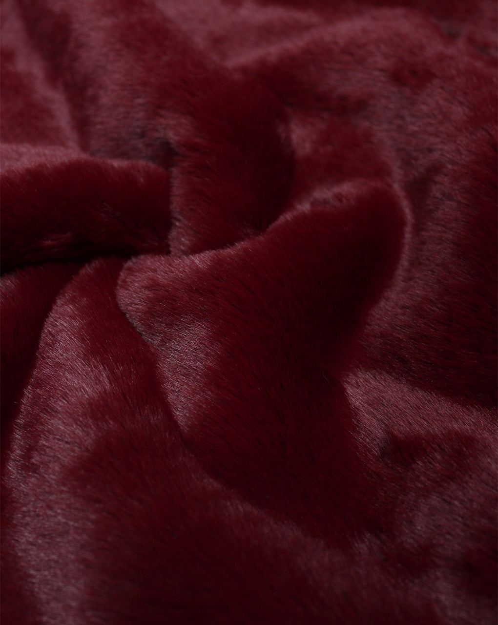 BURGUNDY ARTIFICIAL FUR FABRIC (WIDTH-58 INCHES)