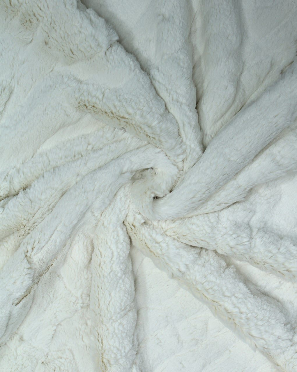 WHITE ARTIFICIAL FUR FABRIC (WIDTH-58 INCHES)