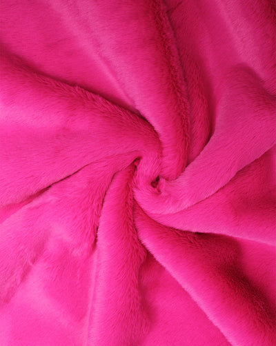 PINK ARTIFICIAL FUR FABRIC (WIDTH-58 INCHES)