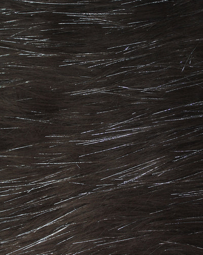 BROWN ARTIFICIAL FUR FABRIC (WIDTH-58 INCHES)