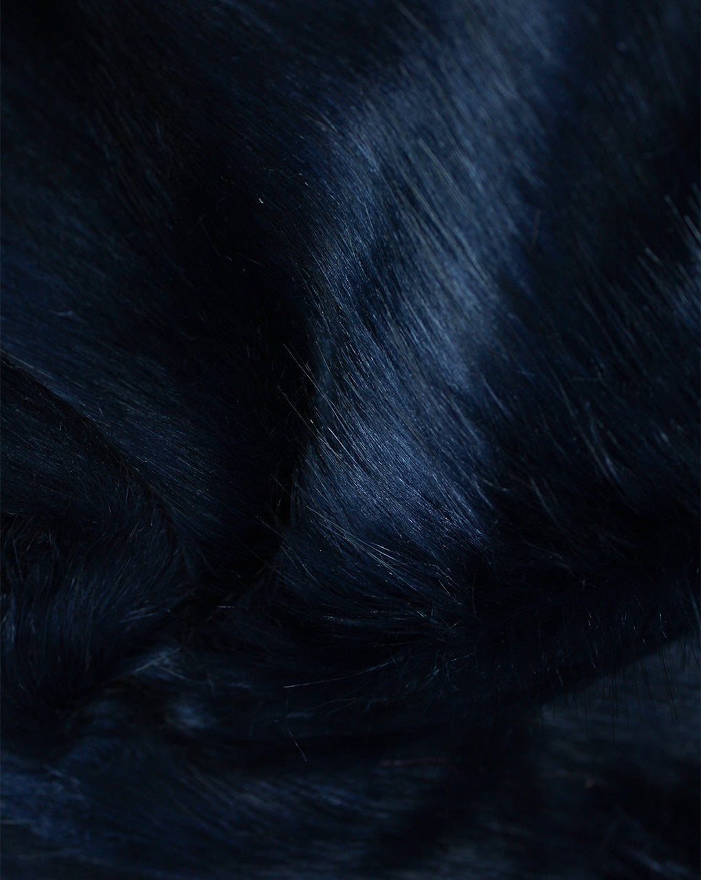 NAVY BLUE ARTIFICIAL FUR FABRIC (WIDTH-58 INCHES)