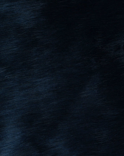 NAVY BLUE ARTIFICIAL FUR FABRIC (WIDTH-58 INCHES)