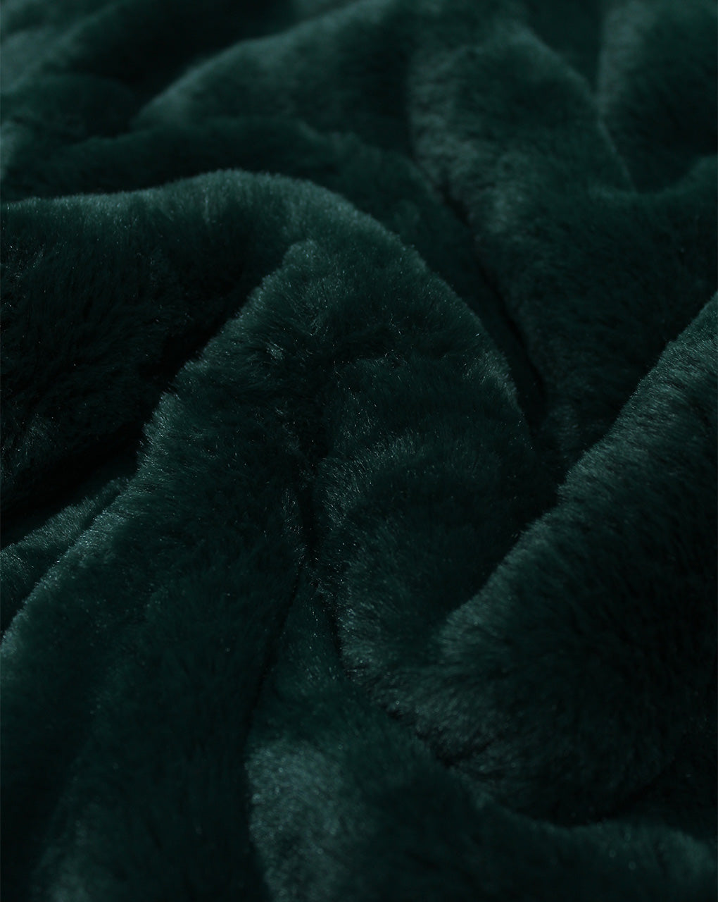 DARK GREEN ARTIFICIAL FUR FABRIC (WIDTH-58 INCHES)