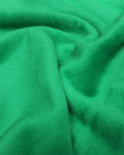 GREEN ARTIFICIAL FUR FABRIC (WIDTH-58 INCHES)