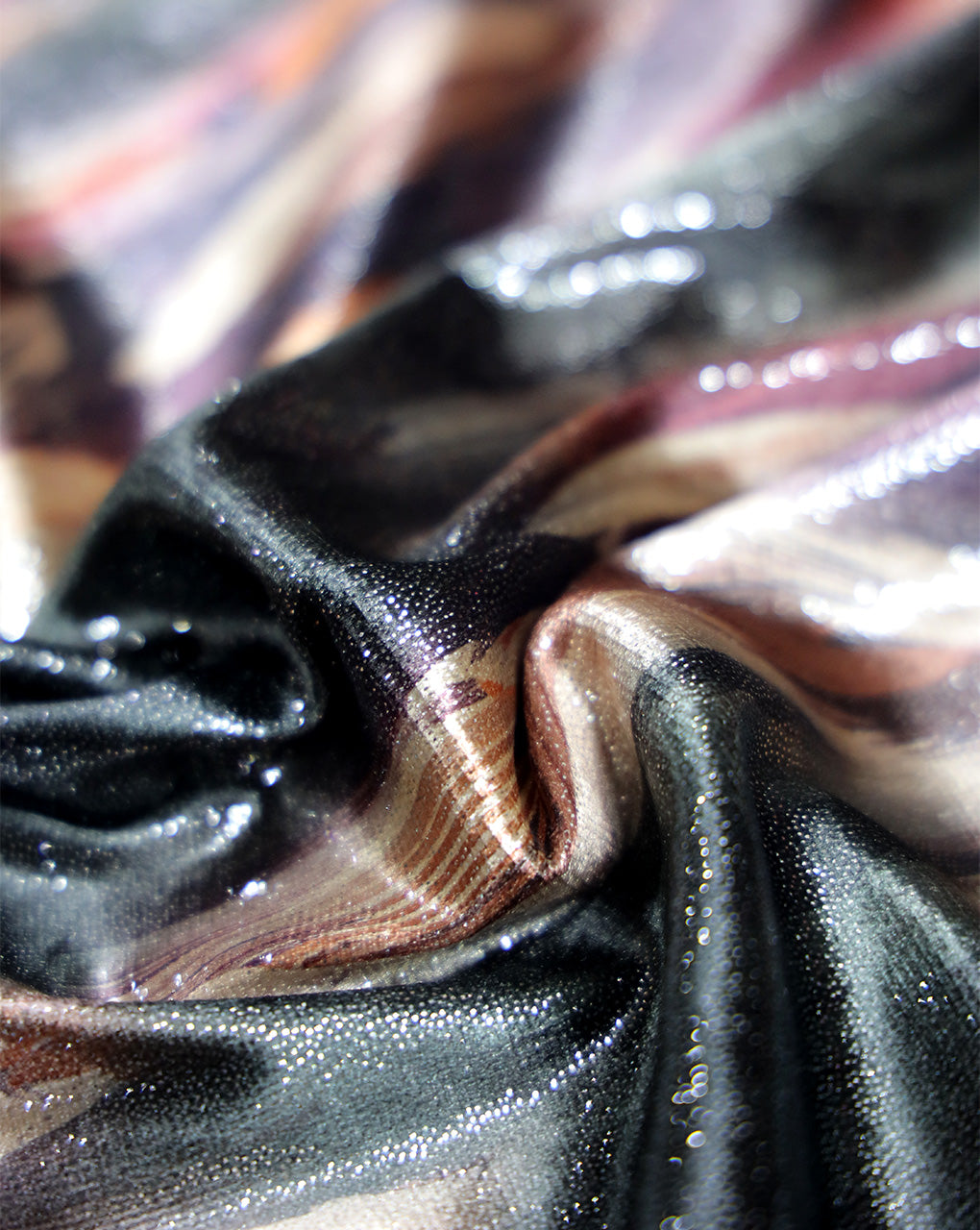 KNITTED FOIL PRINT FABRIC