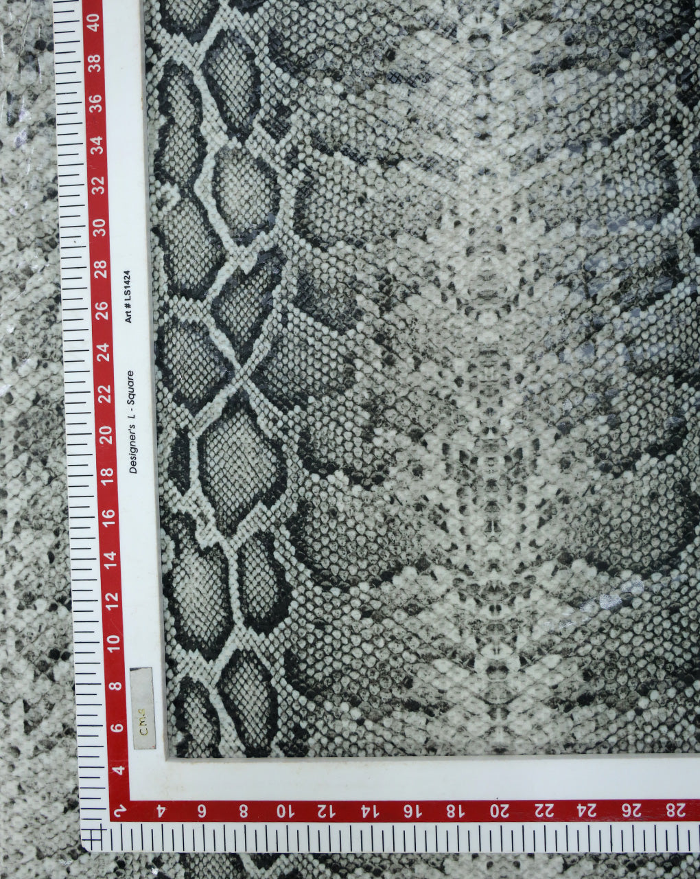 KNITTED FOIL SNAKE PRINT FABRIC