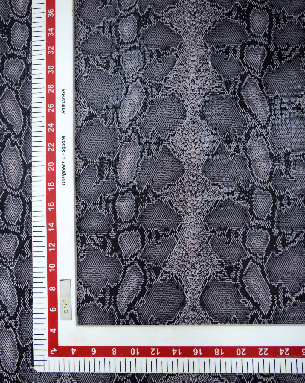 KNITTED FOIL SNAKE PRINT FABRIC