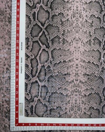 KNITTED FOIL SNAKE PRINT FABRIC