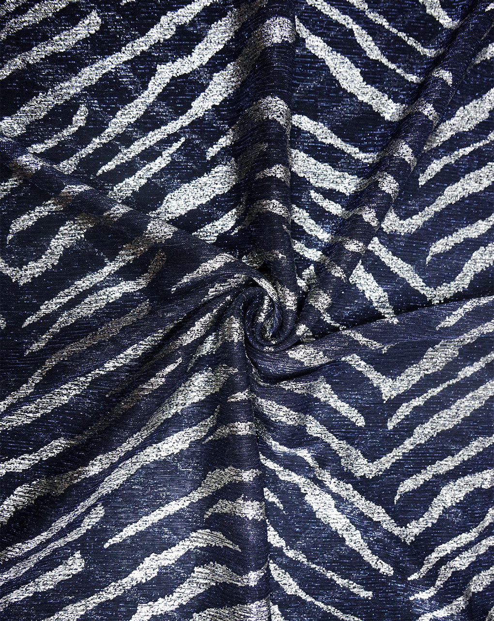 PLEATED FOIL PRINT FABRIC