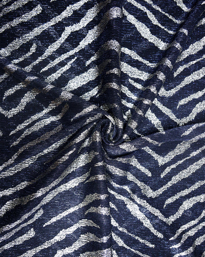 PLEATED FOIL PRINT FABRIC