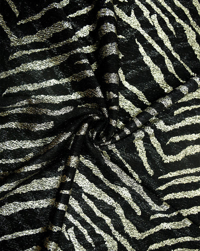 PLEATED FOIL PRINT FABRIC