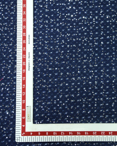 FANCY SEQUINES DENIM FABRIC FOR BOTTOM WEARS