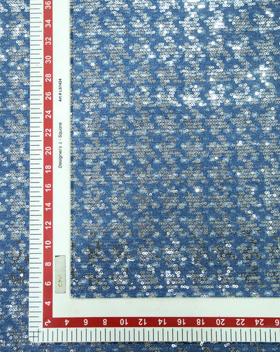 FANCY SEQUINES DENIM FABRIC FOR BOTTOM WEARS