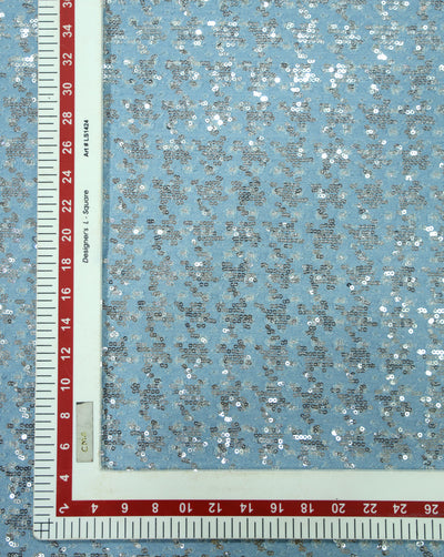 FANCY SEQUINES DENIM FABRIC FOR BOTTOM WEARS