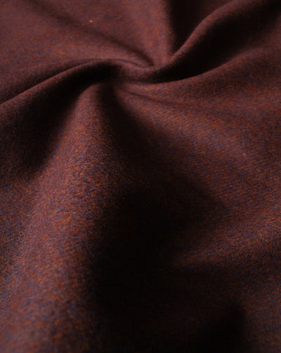 Brown Woolen Tweed Fabric