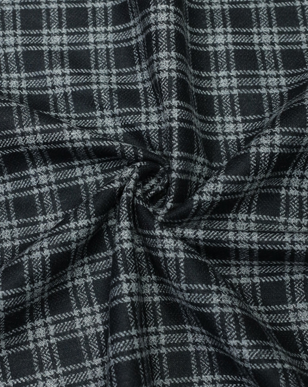 CHECKS WOOLEN TWEED FABRIC ( WIDTH 54 INCHES )