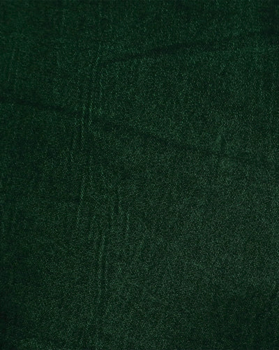 DARK GREEN PLAIN POLYESTER MICRO VELVET FABRIC ( WIDTH 58 INCHES )