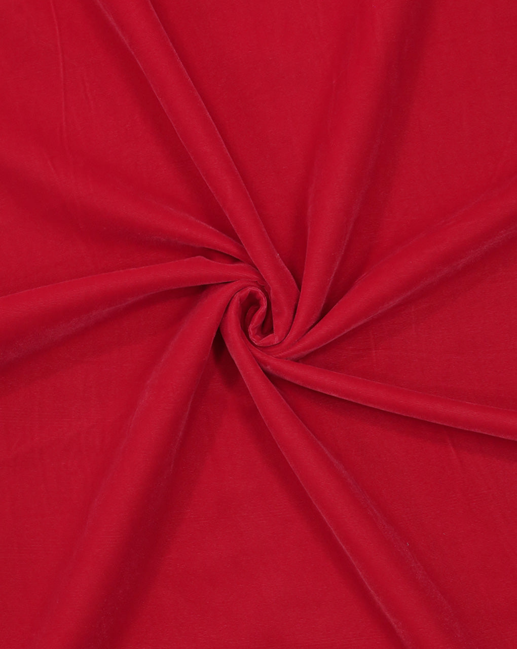 RED PLAIN POLYESTER MICRO VELVET FABRIC ( WIDTH 58 INCHES )