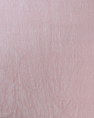 LIGHT PINK POLYESTER LYCRA PLEATED VELVET FABRIC (WIDTH 58 INCHES)