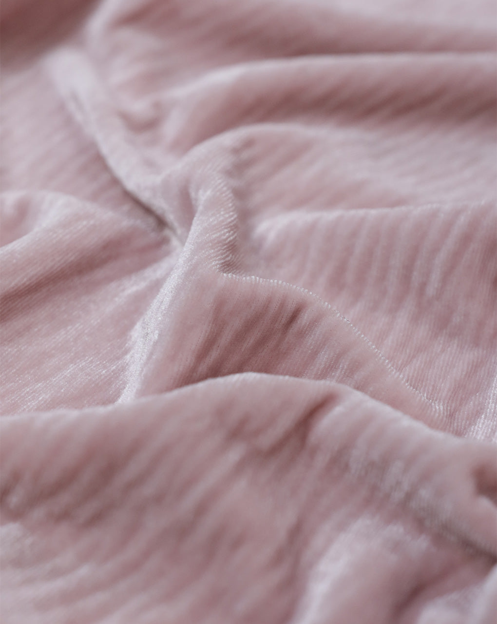 LIGHT PINK POLYESTER LYCRA PLEATED VELVET FABRIC (WIDTH 58 INCHES)